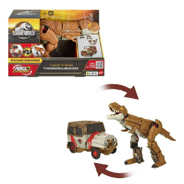 Dinosaurio de Juguete Mattel Jurassic World T.rex Persigue y Ruge