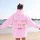 thumbnail image 4 of Sweatshirts For Teen Girls Long Sleeve Letter Print Casual Graphic Hoodies Drawstring Pullover Cute Oversized Hoodie, 4 of 5