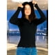 thumbnail image 4 of Suéter Cárdigan De Manga Larga Cuello Cierre y Capucha Casual Mujer Sweater, 4 of 5