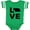 Football Green and White, variant on Inktastic Love Nebraska Boys or Girls Baby Bodysuit
