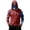 Deep Red, variant on Upf 50+ Sun Protection Hoodie for Men with Face Mask Long Sleeve Hooded Swimming Shirt UV Lightweight Rash Guard