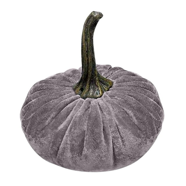 Citrouille en Velours Fait Main Décorative pour Bureau Élégant à Domicile