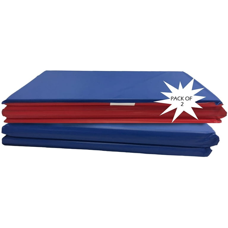 Målestok Arrangement Mus KinderMat, 5/8" Thick (Pack of 2), 4-Section Rest Mat, 45" x 19" x 5/8", Red /Blue, Great for School, Daycare, Travel, and Home, Made in The USA -  Walmart.com