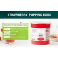 thumbnail image 5 of Soeos Strawberry flavored Popping Boba, Bursting Boba Pearls for Bubble Tea, Beverages, Shakes, Desserts, Smoothie and Ice Cream Topping (2.99kg, 1 Pack), 5 of 8