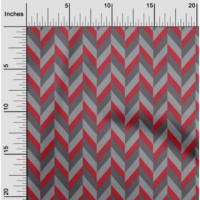 oneOone Polyester Lycra Red Fabric Stripes Sewing Craft Projects Fabric Prints By Yard 56 Inch Wide-GEQ