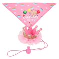 thumbnail image 5 of Here's a polished and engaging product description based on your input:\n\n \n\n**2pcs Dog Birthday Costume Set – Pink Birthday Crown Hat & Scarf for, 5 of 5