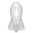 thumbnail image 1 of Women Backless Pajama Lace Onesie for Adults Women Sleepwear Pajamas, 1 of 2