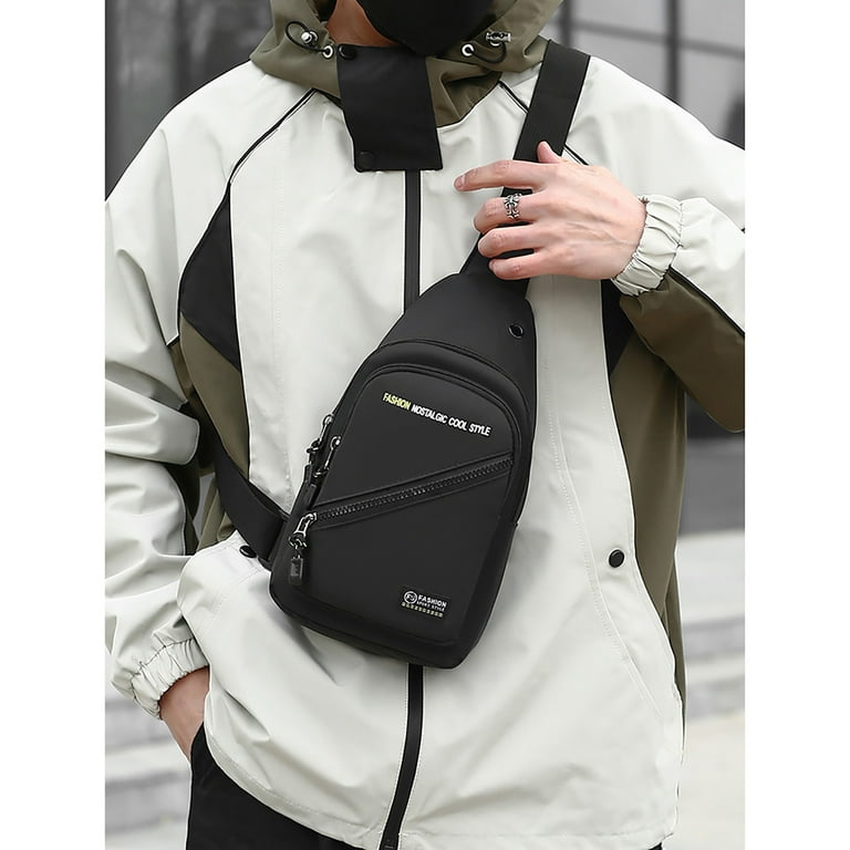 TOPRenddon Small Sling Bag for Women Men Chest Bag Shoulder Bag Messenger Bag Shoulder Bag Travel Chest Bag Casual Backpack For Traveling Hiking