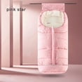 thumbnail image 2 of Cozy Toe Stroller Bunting Bag, Soft Coral Fleece Forro, Saco de pie universal resistente a la intemperie Adaptable para cochecitos Joggers Cochecito, 2 of 4