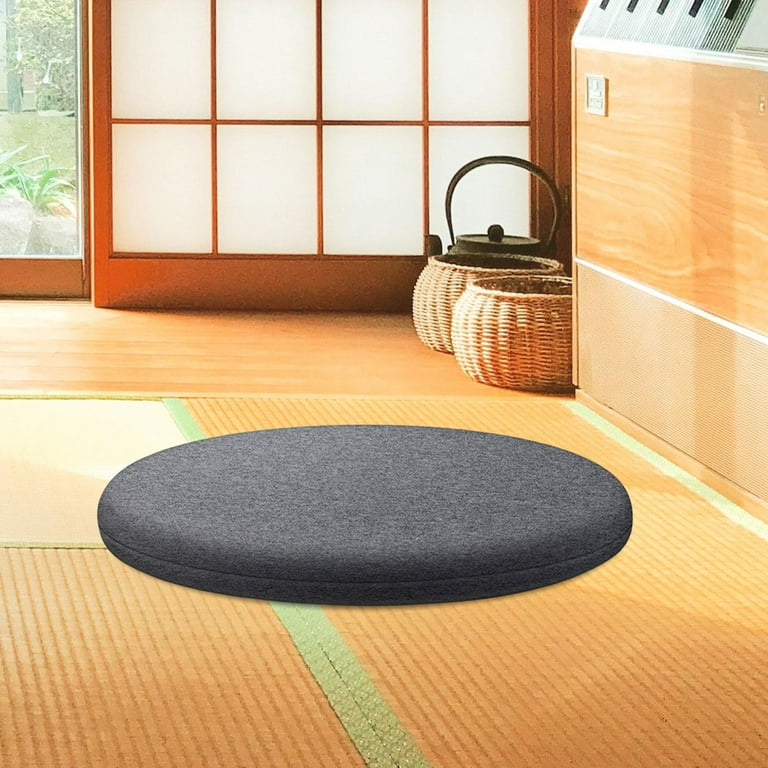 Various Patterns Round Seat Cushion,Office Chair Pads Sofa Cushion Bay  Window Cushion Tatami Mat for Garden Home Student Dorm Office,15.8 inch  Long 