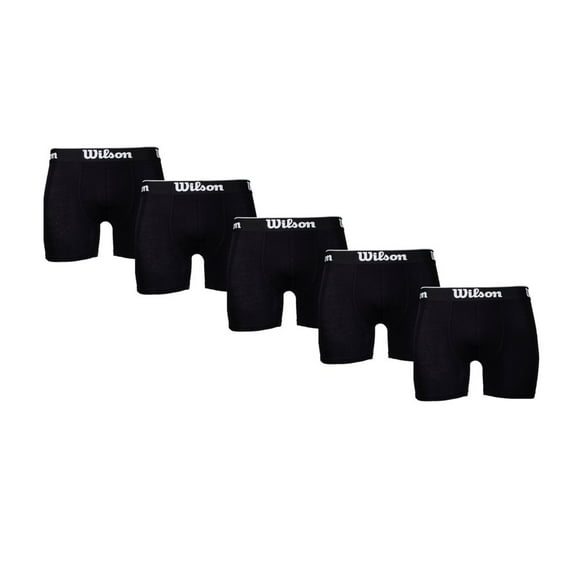 Boxer Wilson para Hombre True Fit Color Negro 5 Piezas Talla EG