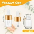 thumbnail image 6 of 20 Pack Mini Dropper Bottle for Cuticle Oil, 2ml Small Sample Essential Oil Dropper Bottles for Travel, Clear Empty Vails for Cosmetic Perfume, 6 of 7