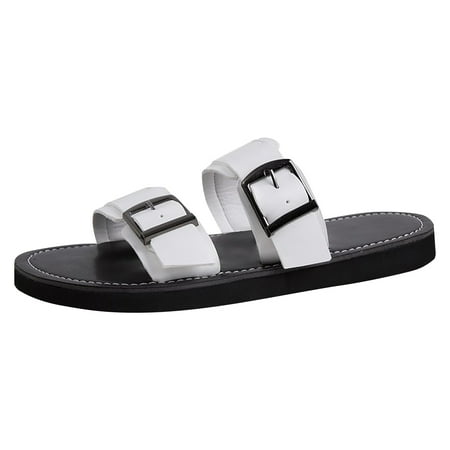 

PEASKJP Womens Dress Sandals Women s Samantha Flat Strappy Lace-Up Sandal (White 8)