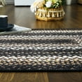 thumbnail image 3 of Haperlare Braided Print Boho Rug Living Room Area Rug Modern Geometric Area Rug Washable Rug Farmhouse Floor Carpet, 2' x 6' Black, 3 of 7