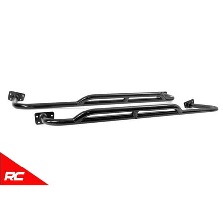 Rock Sliders Jeep Cherokee Rough Country Offroad Rock Sliders compatible w/ 1997-2006 Jeep Wrangler TJ Armor 1034 ()