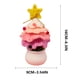 thumbnail image 3 of Fiudx Adorno Navideño de Ganchillo, Flores de Algodón de Leche Hechas a Mano, Decoración Duradera En Maceta, Decoración para Escritorio y Coche, Ideal para Regalo Navideño, Tamaño 16 X 9 Cm, 3 of 7