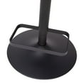thumbnail image 5 of Taylor & Logan Adjustable Height Barstool with Metal Base and Footrest Black Vinyl/Black Frame, 5 of 5