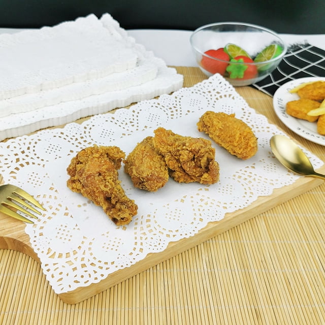 Papel base para flores, papel absorbente de aceite, papel para hornear, papel de encaje para pasteles, papel desengrasante para postres y alimentos fritos de cocina