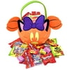 Gift Universe DISNEY HALLOWEEN TRICK OR TREAT MINNIE Mouse Gift Bag with Assorted Candies, Starburst, Skittles, Sour Patch Kids, Lifesavers, Twizzlers, Swedish Fish, Haribo, Sweetarts and Nerds, 2 Lbs