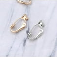 thumbnail image 4 of 10 Pieces Clip-on Earrings Converters with Post Non-Pierced Ears Jewelry Making, 20 x 10 mm, 4 of 5