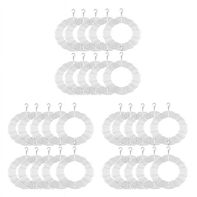 Dsseng 30 Pcs 8 Pouces Spinner à Vent Sublimé 3D pour Décoration de Jardin Intérieur Extérieur