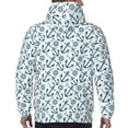 thumbnail image 3 of Bingfone Nautical Theme Anchors Men's Drawstring Hoodie Long Sleeve Pocket Sweatshirts-3X-Large, 3 of 6