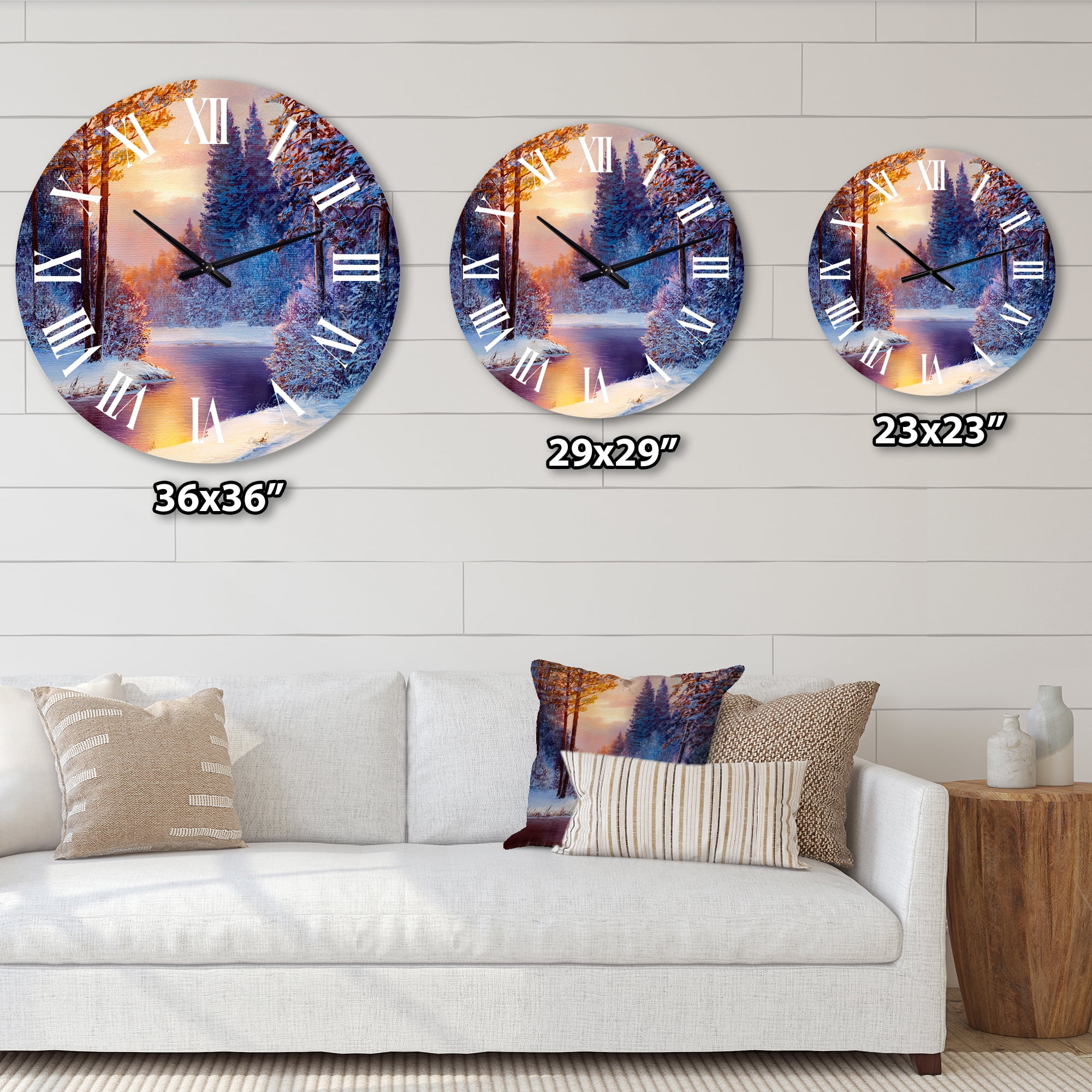Designart 1 in Quartz Wall Clock