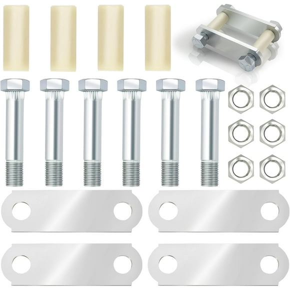 SUTENGDA Trailer Shackle Kit 3-1/8" Trailer Shackle Straps 312 Tandem Trailer Axle Kit with Trailer Shackle Bolts for Double Eye Spring (3 500 lbs-7 200 lbs Axles)