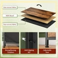 thumbnail image 5 of Dresser for Bedroom with 16 Fabric Drawers Long Dresser with Charging Station TV Stand for 60" TV Dressers & Chest of Drawers for Bedroom, Living Room, Closet, Rustic Brown, 5 of 18