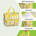thumbnail image 4 of Garden Tool Bag,Pioneer Flower Floral Print Pattern Garden Tool Organizer,Garden Gifts,Waterproof Multi-Pocket Garden Tool Storage 11.8x5.5x11.4 Inch(Tools NOT Included), 4 of 6