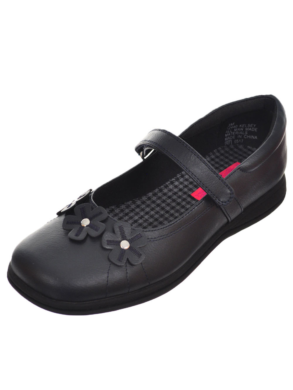 Rachel Girls' Mary Jane Shoes - Navy, 4 Youth