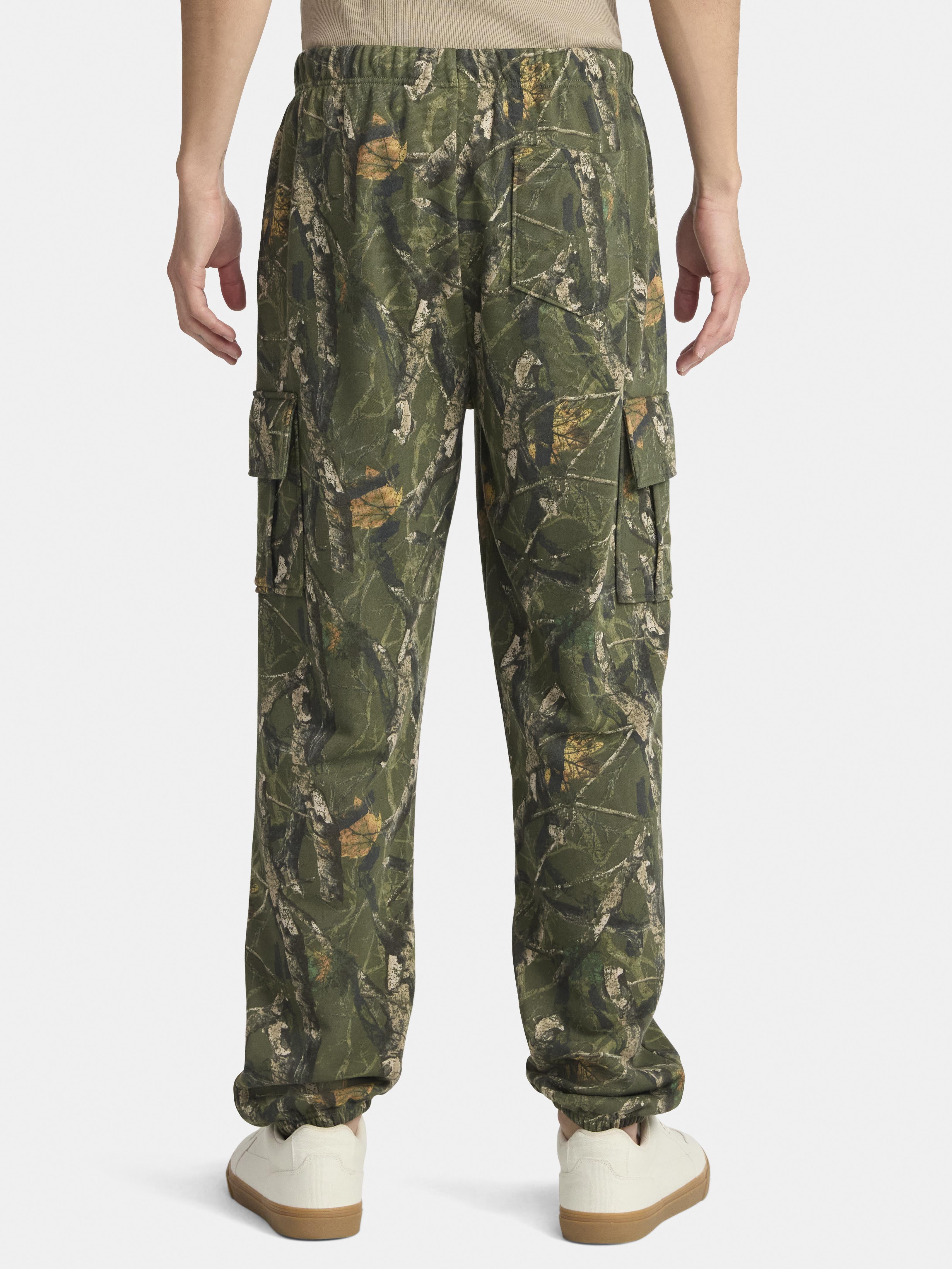 No Boundaries Fleece Cargo Jogger Pants, 30'' Inseam, Men's & Big Men's