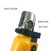 5 PACK Mini Gas Lighter Windproof Blue Flame Jet Torch Lighters with Keychain