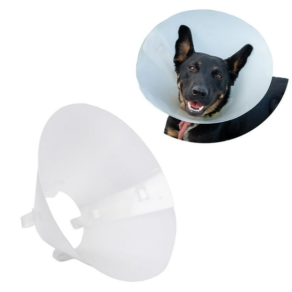 Elizabethan Style Pet Collar, Size 20, Plastic Recovery Cone for Medium Dogs & Cats, Wound Healing, Protective Collar & Neck Cover for Pets