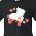 thumbnail image 4 of Inktastic Roller Skate Flowers Youth T-Shirt, 4 of 5