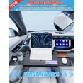 thumbnail image 2 of GUANGHUI Portable Large Steering Wheel Tray Table for Car - Adjustable Laptop Holder Desk & Food Trays, Car Tray That Fits Over Steering Wheel Cover, Eating Food & Working, Driver Office Accessories, 2 of 9