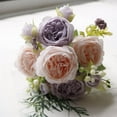 thumbnail image 2 of DefiDgd Roses Faux Flowers Bouquets,Silk Roses for Dining Table Centerpieces Bridal Wedding Party Home Decor(A), 2 of 5