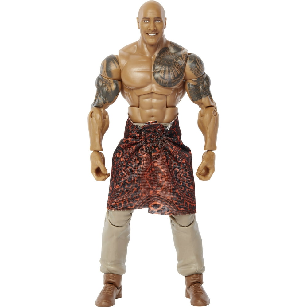 WWE Hollywood Elite The Rock as Luke Hobbs Action Figure