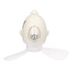 thumbnail image 2 of Ventilador de techo compacto y silencioso de color blanco con luz y carga USB para dormitorios y hogares, 2 of 8
