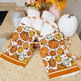 thumbnail image 3 of SM-XLHN Orange Pumpkin Fall Kitchen Towels Set of 2,Autumn Dish Towels 18x26 Inch Drying Dishcloth,Thanksgiving Farmhouse Home Decorations AD388, 3 of 6