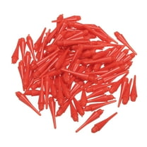 Uxcell Plastic Dart Tips 100 Pack 2BA Thread Soft Dart Tips Red