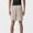 Khaki, variant on LYMAYTER Zipper Pockets Shorts for Men's Sports Shorts Quick-Drying Shorts S-2XL