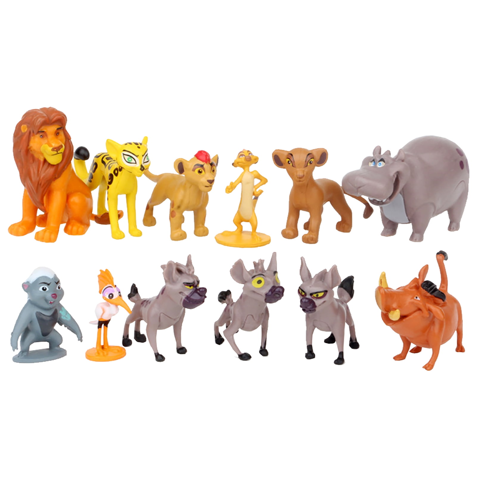 12pcs Set For Kids Cartoon Figure Lion Simba Pvc Model Pumbaa Timon Vivid Movie Walmart Com