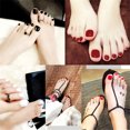 thumbnail image 2 of 24Pcs Pure Color Decoration Artificial False Fake Toe Nail Art Tip & Glue F71, 2 of 2