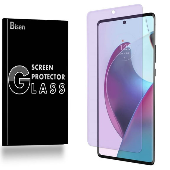 For Motorola Moto G 5G (2022) [BISEN] Tempered Glass Anti Blue Light [Eye Protection] Screen Protector, Anti-Scratch, Anti-Shock, Shatterproof, Bubble Free