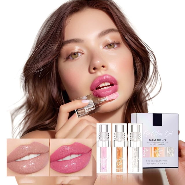 Color Changing Lipstick Set Moisturizing Lipstick Water Transparent Lip Gloss Lipstick 3.5ml