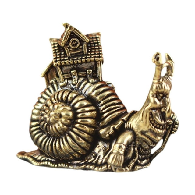 Figura De Caracol De Latón Para Casa, Adornos Artesanales De Feng Shui Chino Hechos A Mano