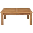 thumbnail image 3 of Teak Wood San Francisco Square Outdoor Patio Coffee Table, A-Grade Teak Wood, 3 of 5