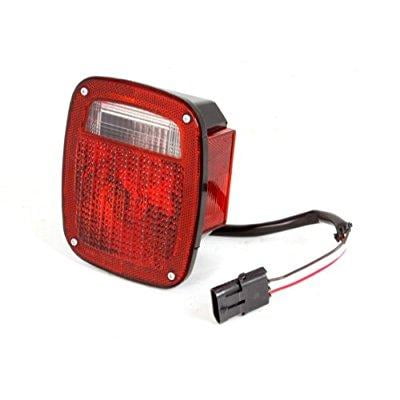 Omix-Ada by RealTruck | 12403.12 | Tail Light Assembly, Right, Black Housing | OE Reference: 56002134 | Compatible with 1987-1990 Jeep Wrangler YJ
