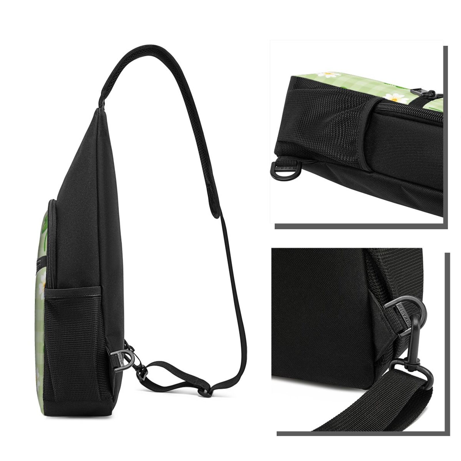 Xecao's St Patrick's Day11 Print Sling Bag: A Versatile Chest, Shoulder, and Crossbody Backpack for Casual Days Out, Perfect for Both Men and Women